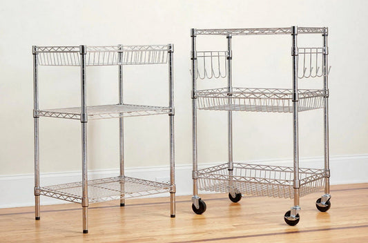 Heavy Duty 24" 6 Tier Steel Rack Storage Shelving Unit Adjustable Metal Shelf