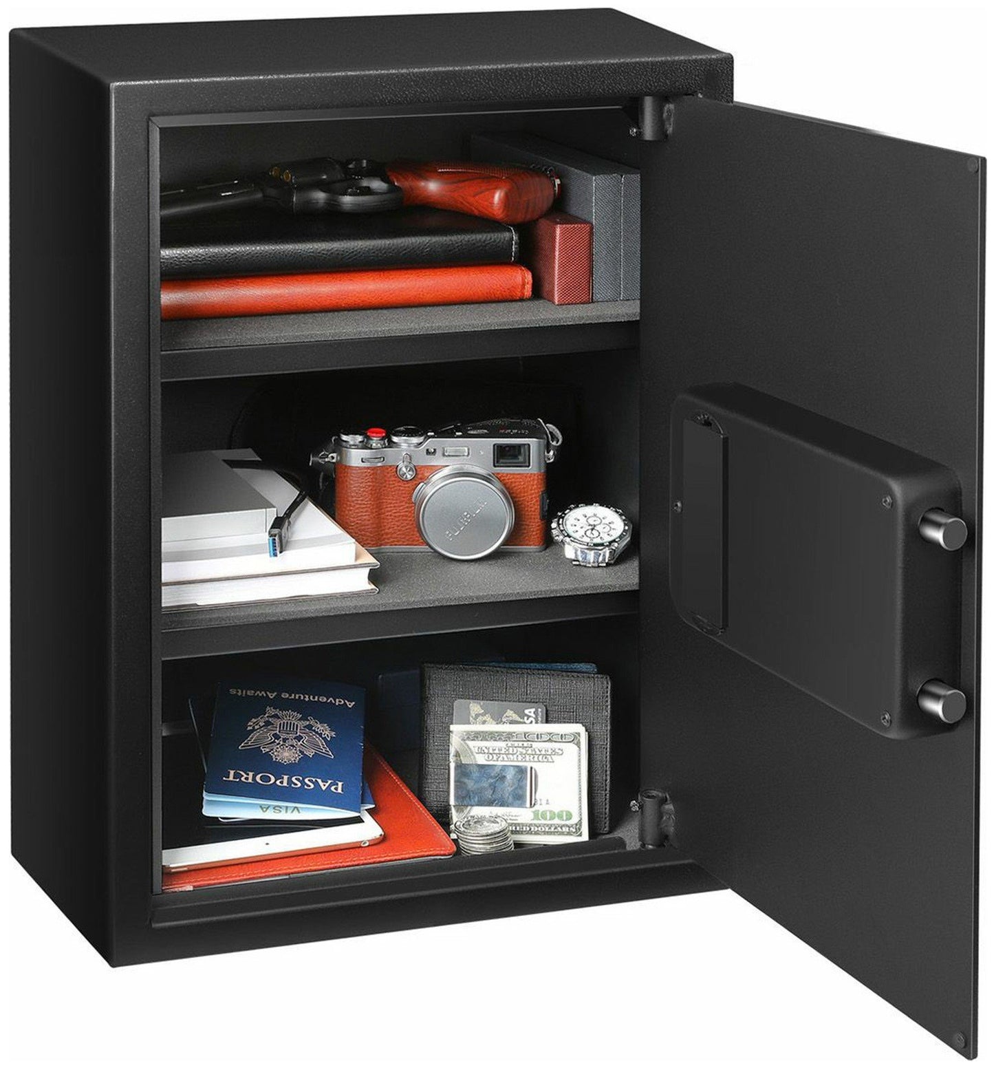 Fortress Extra Large Personal Safe with Electronic Lock & Backup Key Lock