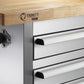 72" Stainless Steel Rolling Workbench 8 Drawer 2 Door Tool Storage Box Cabinet