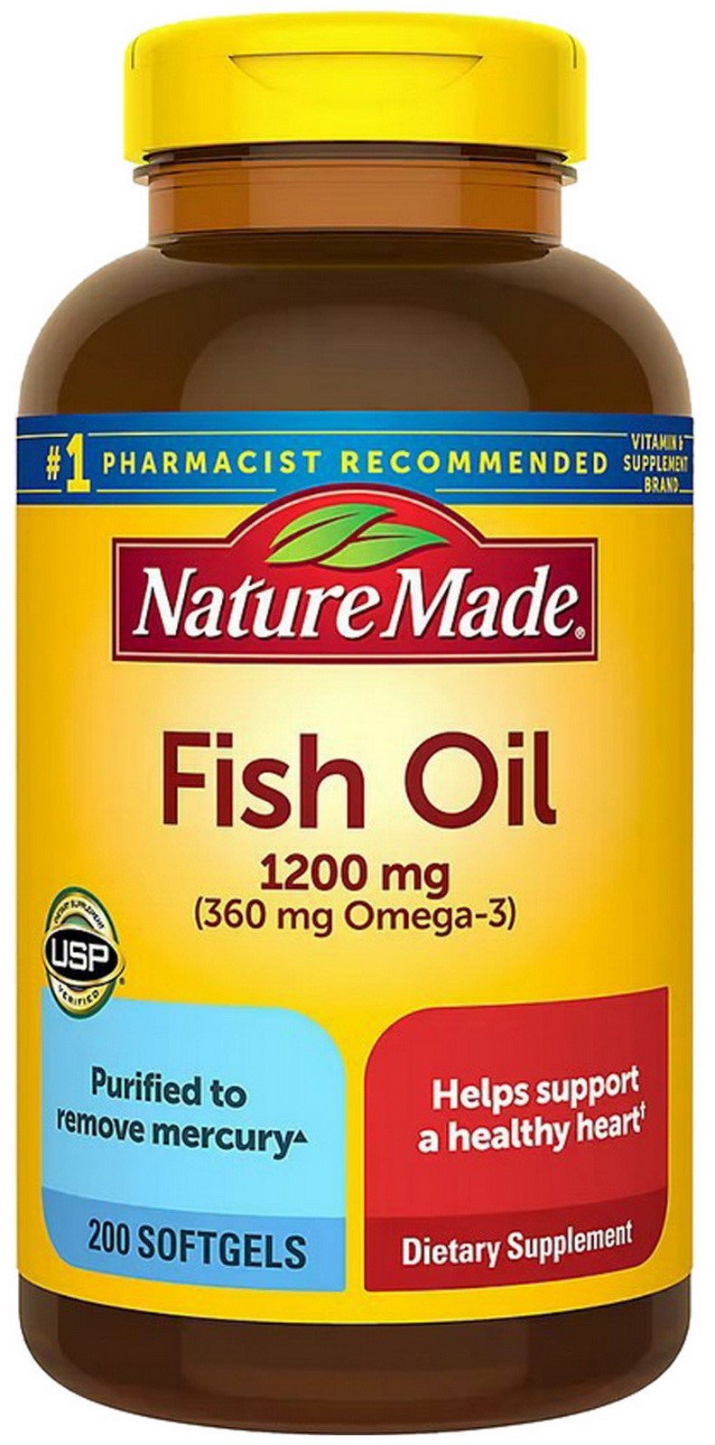 Nature Made Fish Oil 1200 mg Softgels 2 Pack 400 count total