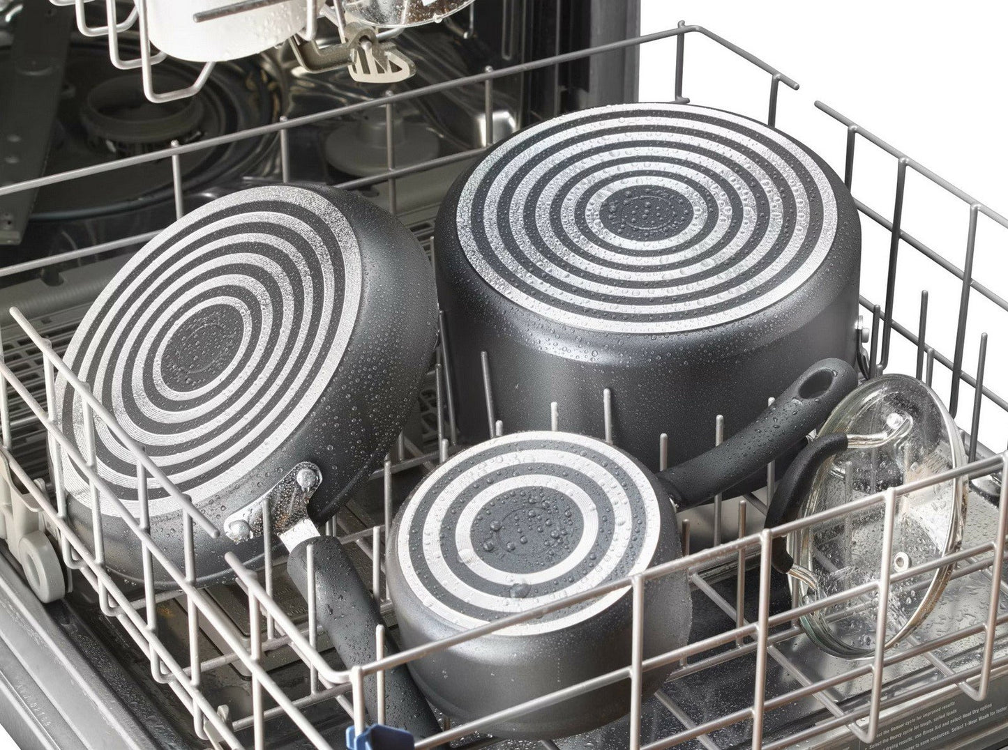 T-fal 10 pc Forged Aluminum Non-Stick Cookware Set Saute Sauce Pans Dutch Oven