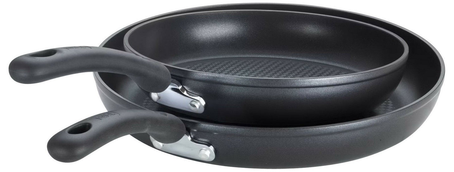T-fal 10 pc Forged Aluminum Non-Stick Cookware Set Saute Sauce Pans Dutch Oven
