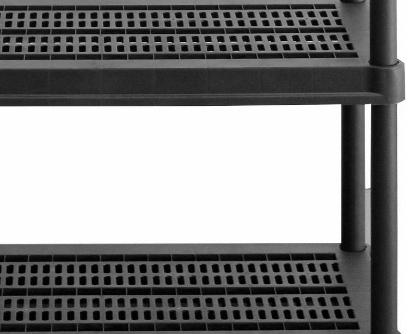 Heavy Duty 4 Tier Shelving Resin Storage Shelves 600 lb Capacity 36" x 18" x 55"