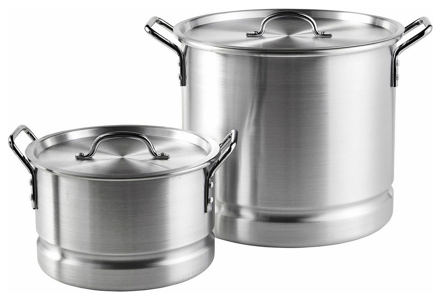 Set of 2 Tamales Steamer Pots 32 qt & 10 qt Stock Pot Removable Steamer Inserts