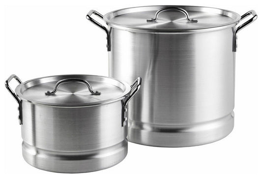 Set of 2 Tamales Steamer Pots 32 qt & 10 qt Stock Pot Removable Steamer Inserts