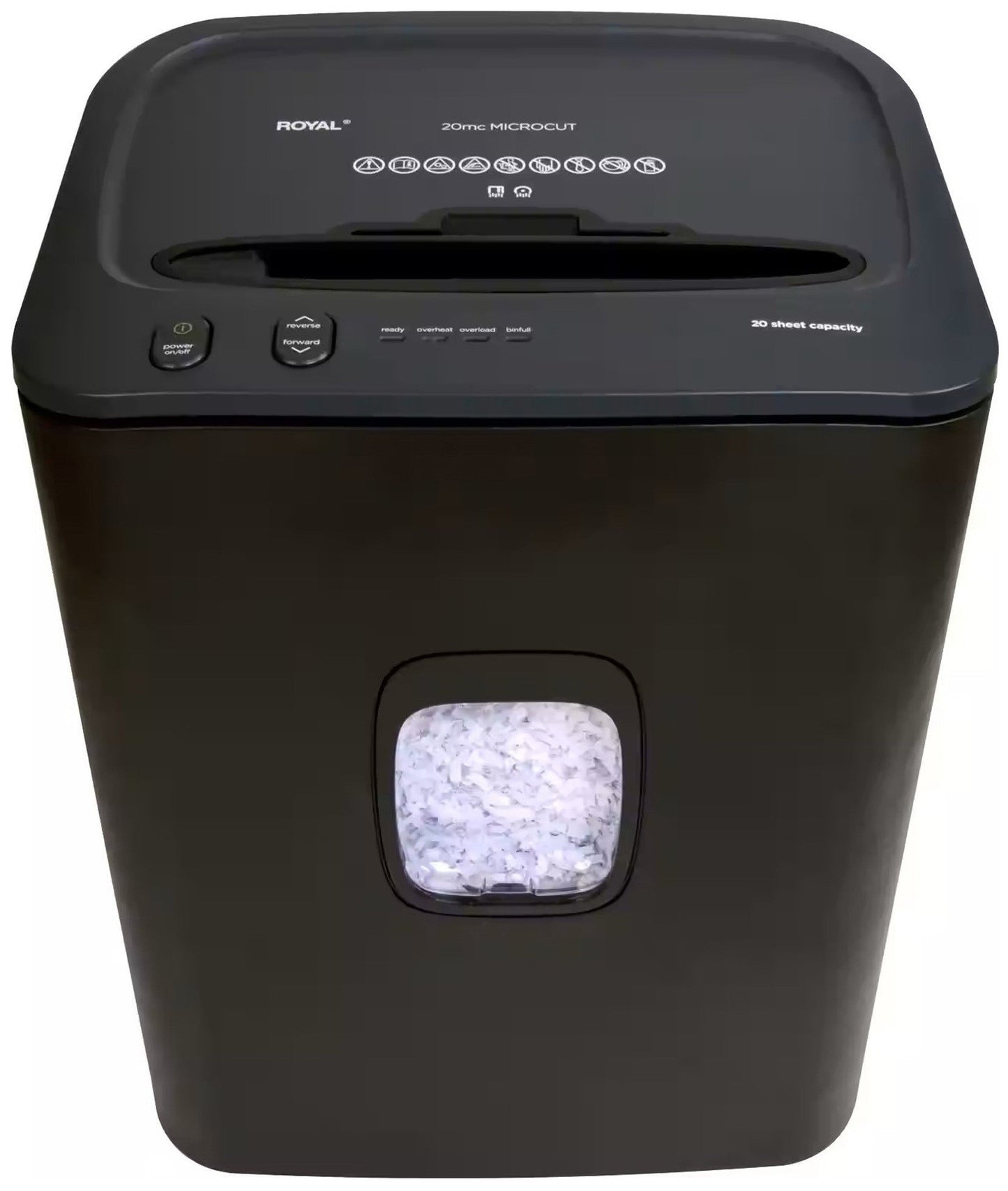Royal 20 Sheet Microcut Paper Shredder Commercial Large Capacity 9 Gallon Bin