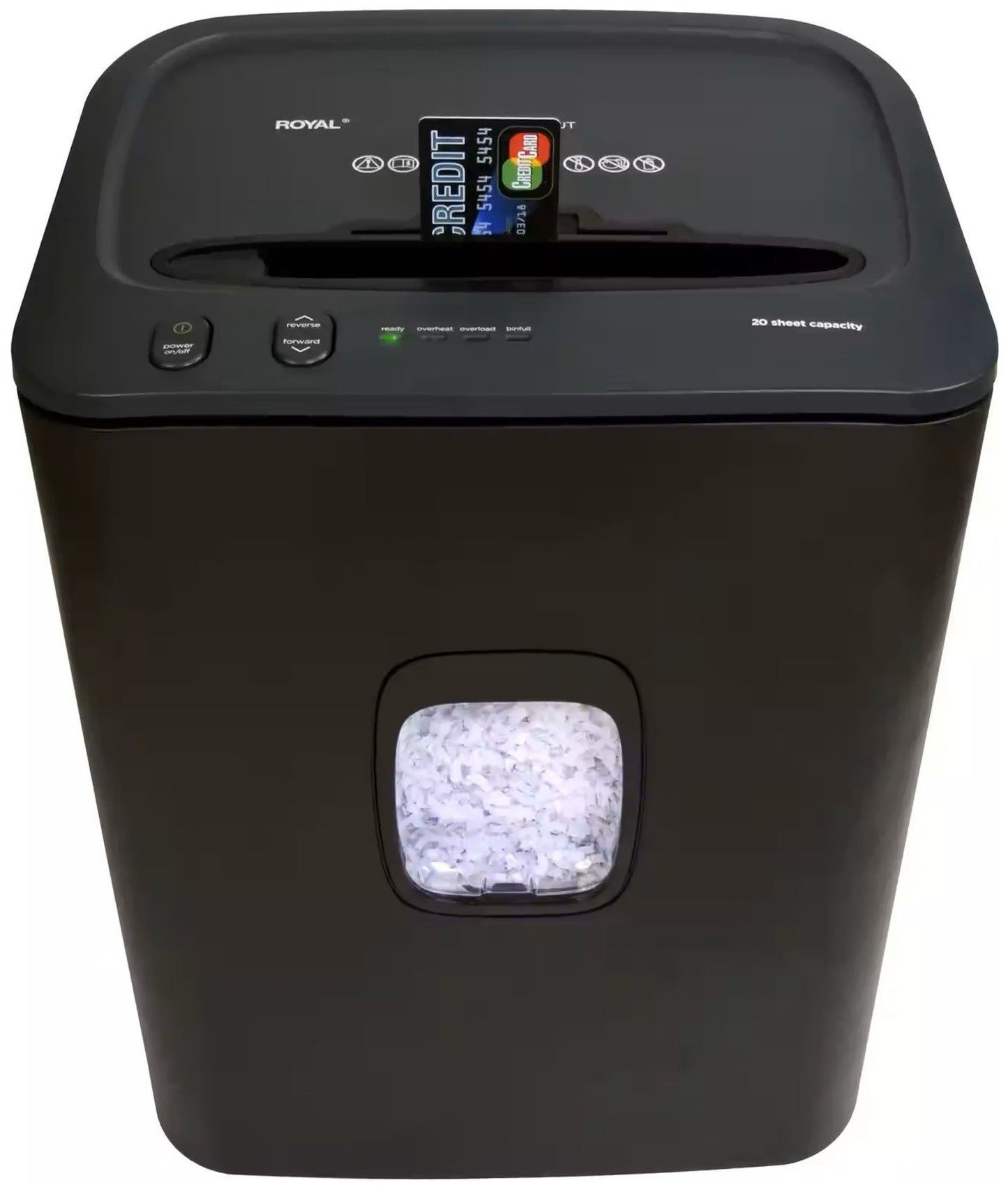 Royal 20 Sheet Microcut Paper Shredder Commercial Large Capacity 9 Gallon Bin