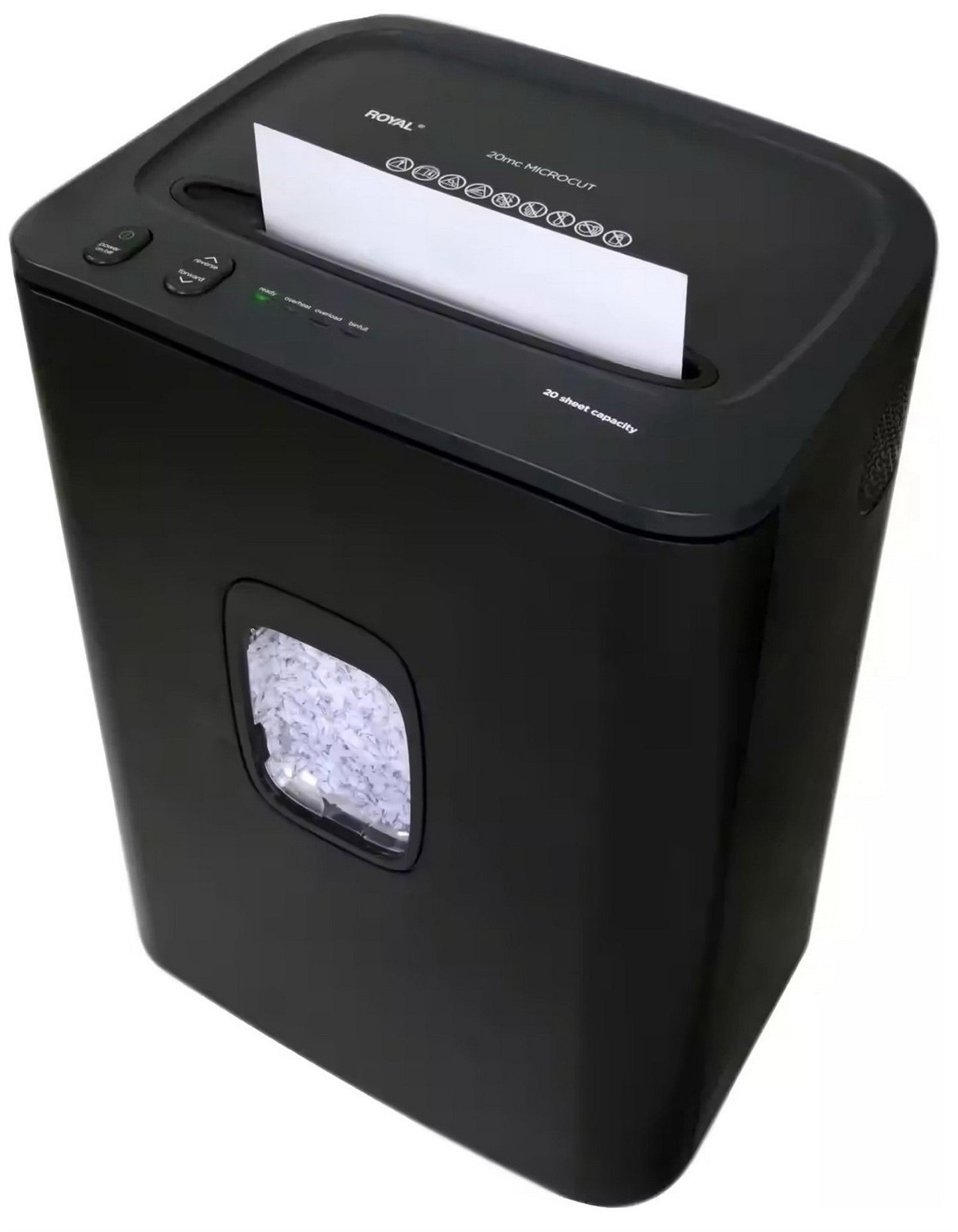 Royal 20 Sheet Microcut Paper Shredder Commercial Large Capacity 9 Gallon Bin