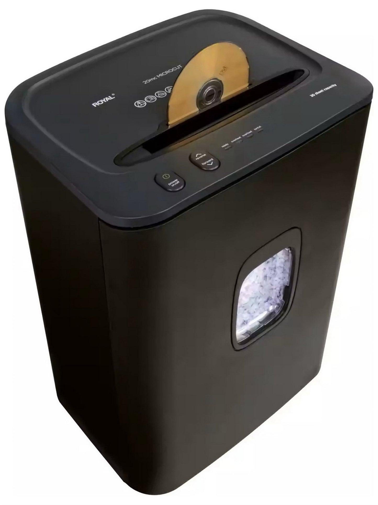 Royal 20 Sheet Microcut Paper Shredder Commercial Large Capacity 9 Gallon Bin