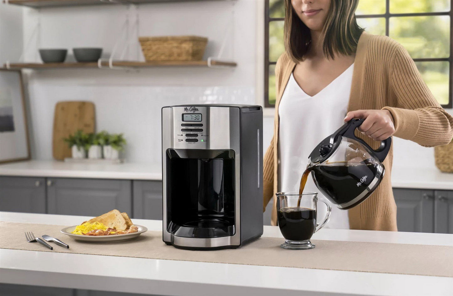 Mr. Coffee 12-Cup Programmable Coffee Maker with Rapid Brew System