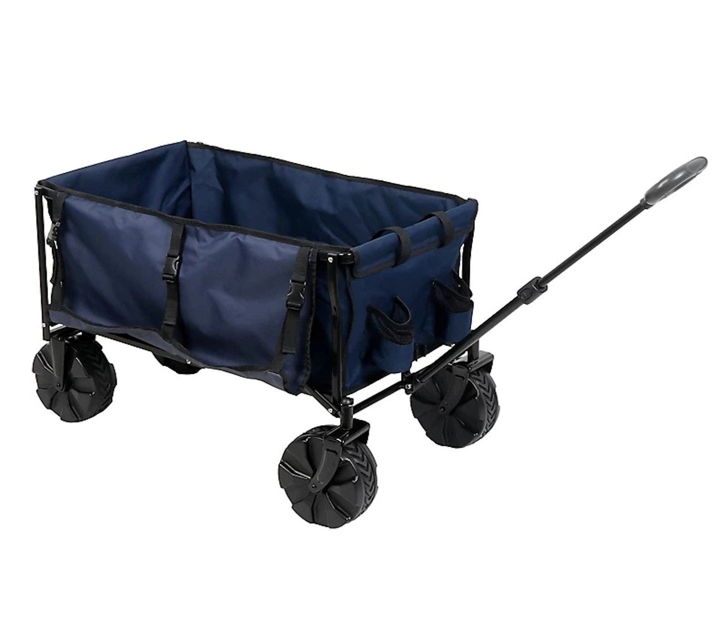 Folding Gear Transport Cart Beach Wagon 180 lb Capacity All Terrain Wheels