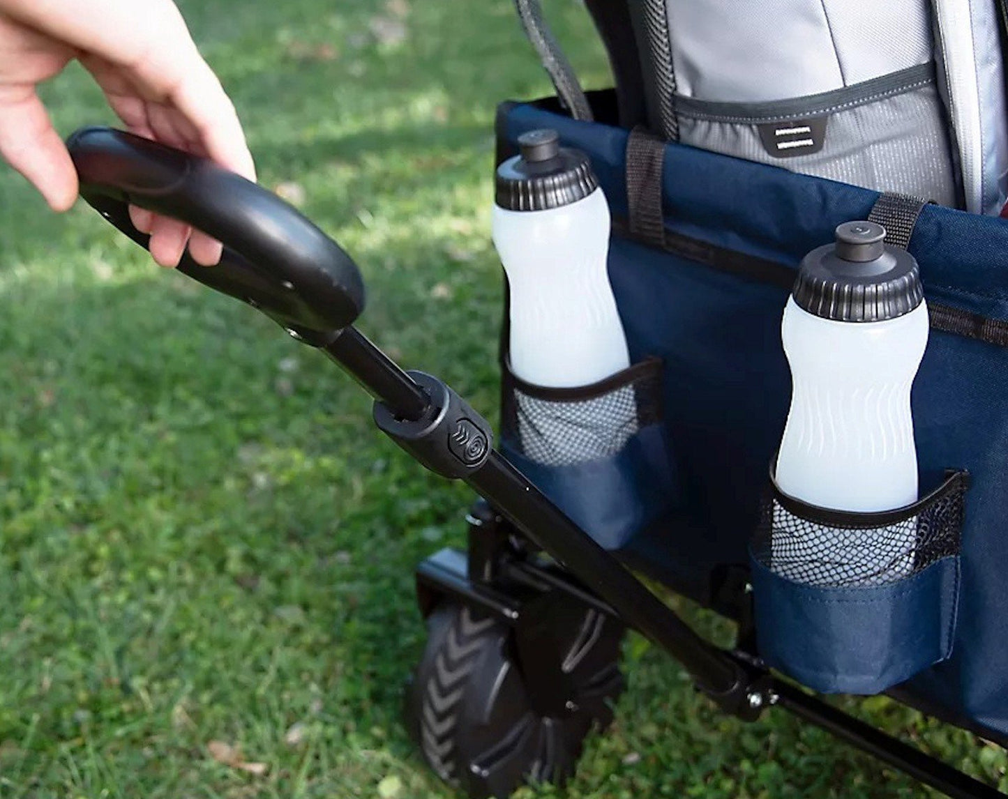 Folding Gear Transport Cart Beach Wagon 180 lb Capacity All Terrain Wheels