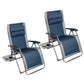 Deluxe Zero Gravity Chair Two Pack Recliners with Pillows