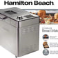Hamilton Beach Stainless Steel Bread Maker with Fruit Nut Dispenser 21 Settings
