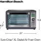 Hamilton Beach Stainless Steel XL Digital Air Fryer Oven Extra Large Capacity