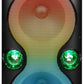 QFX Portable Bluetooth Party Speaker Dual 12" Woofers Battery and LED Lights
