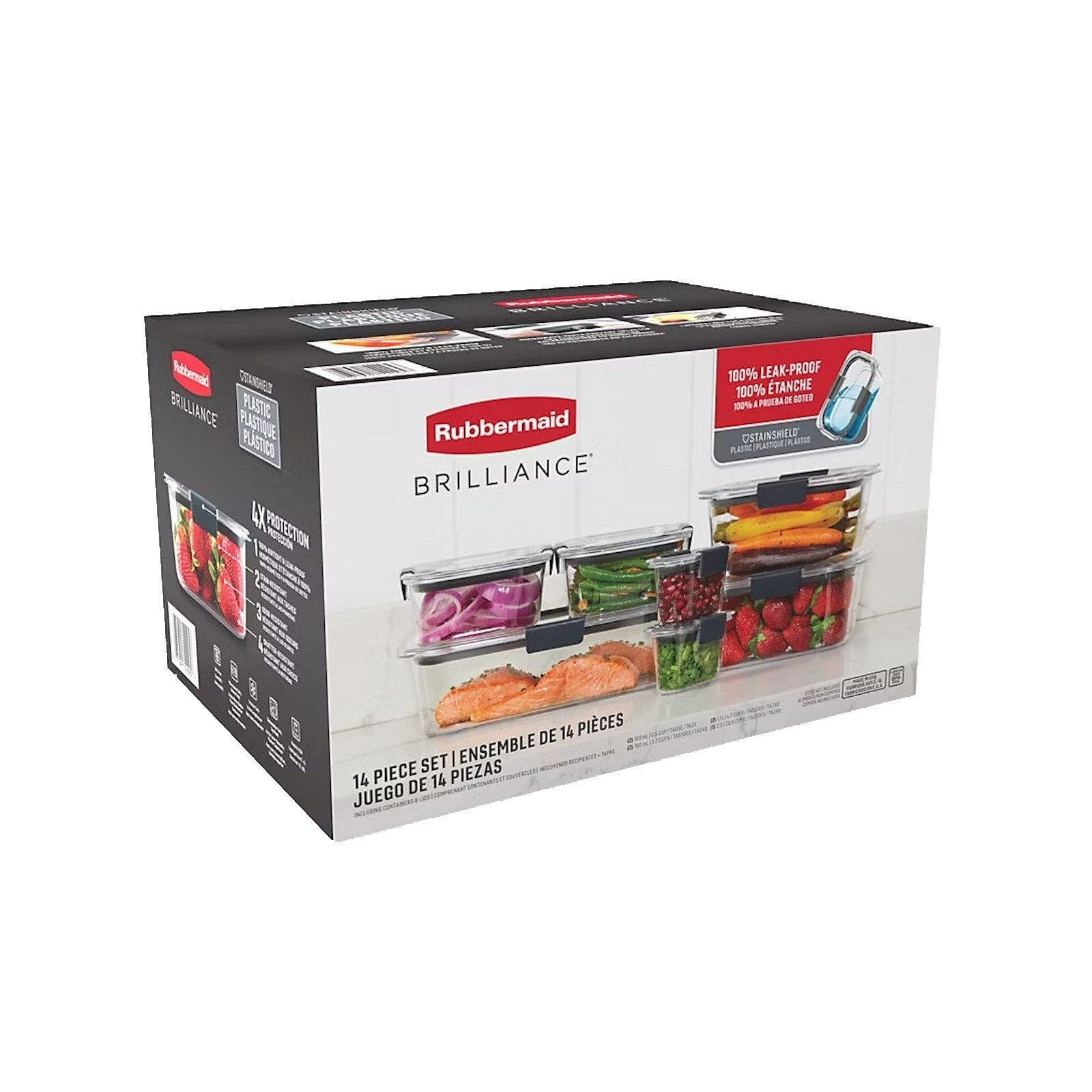 Rubbermaid Stain Shield Food Storage Containers - Thumbnail 3