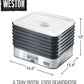 Weston Stainless Steel Digital Food Dehydrator 48 Hour Timer