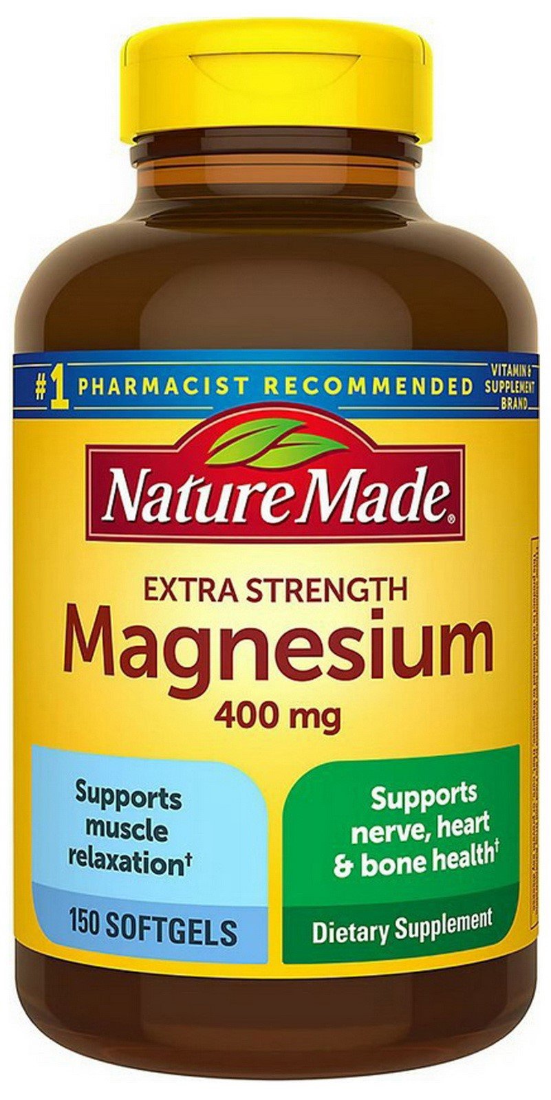 Nature Made Extra Strength Magnesium 400 mg Softgels 150 ct.