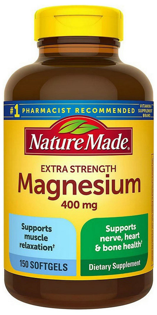 Nature Made Extra Strength Magnesium 400 mg Softgels 150 ct.