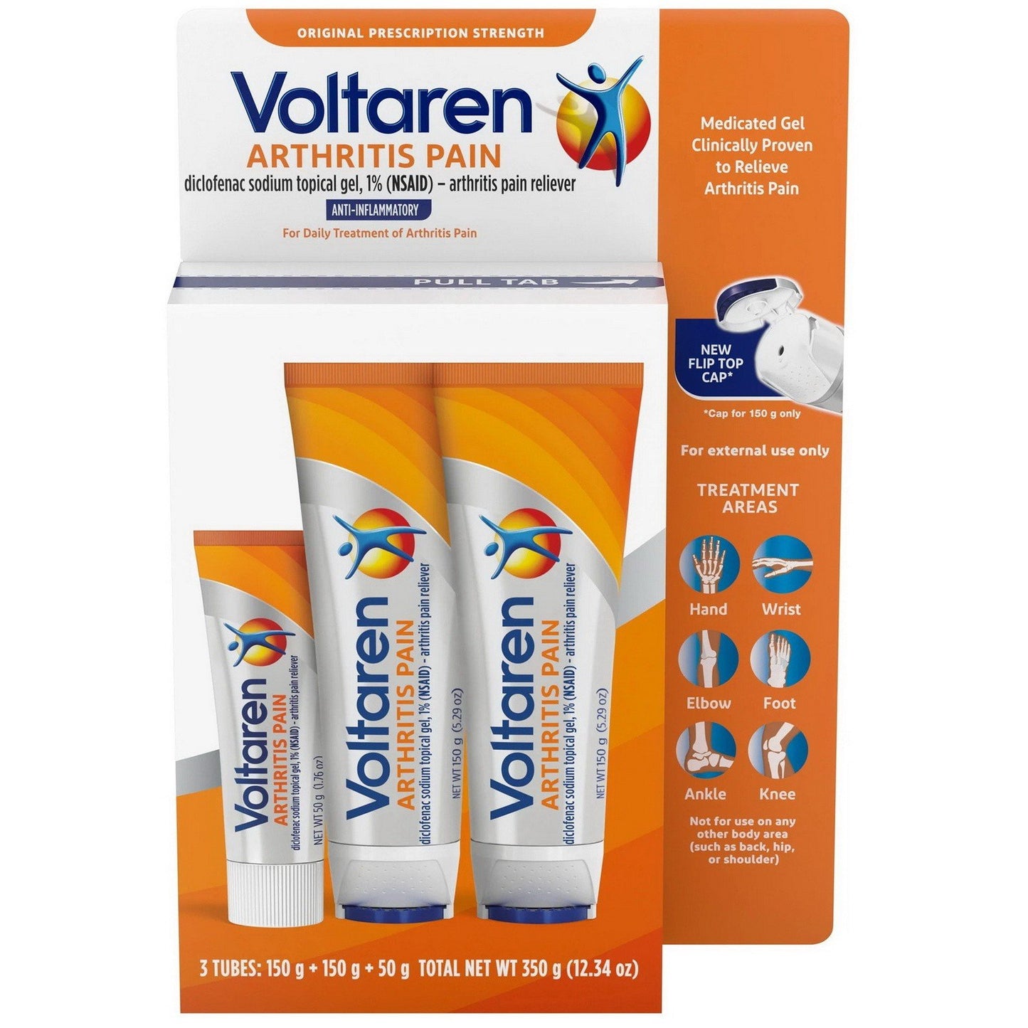 Voltaren Arthritis Pain Relief Topical Gel 2 5.3 Ounce Tubes 1 1.7 Ounce Tube
