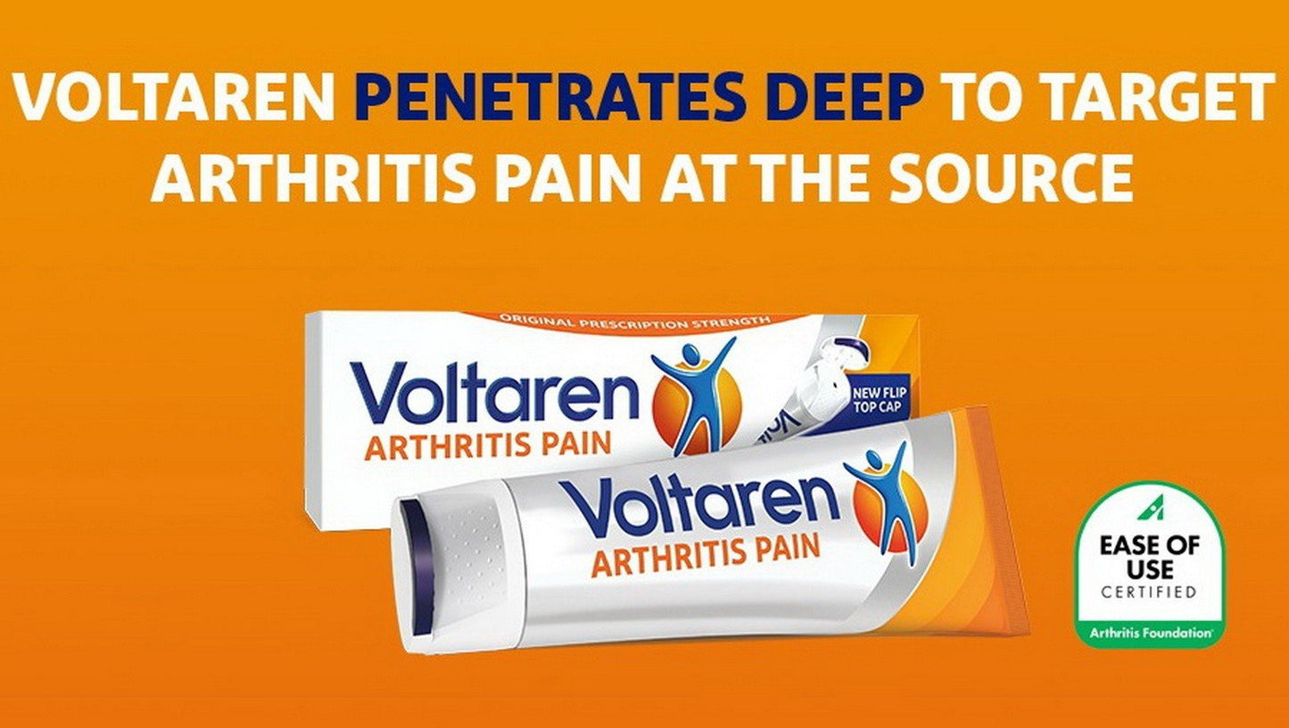 Voltaren Arthritis Pain Relief Topical Gel 2 5.3 Ounce Tubes 1 1.7 Ounce Tube