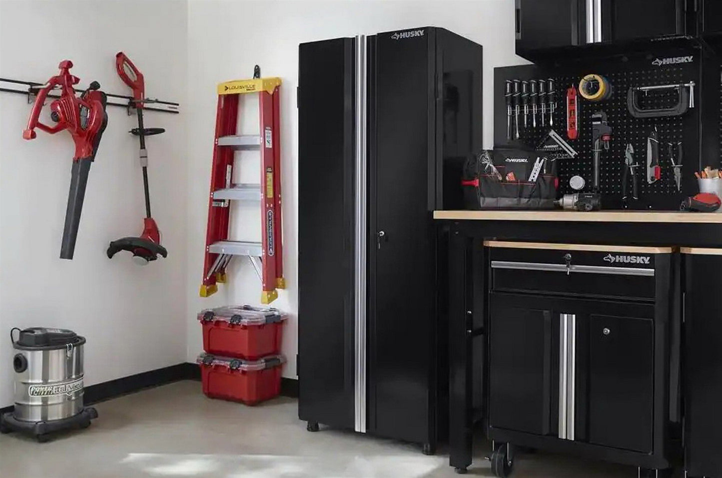 24 Gauge Steel Heavy Duty Garage Storage Cabinet 72" x 30" x 18" Red or Black