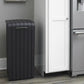 Keter 39 Gallon Indoor Outdoor Trash Can Waste Bin Brown Wood Grain Finish
