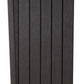 Keter 39 Gallon Indoor Outdoor Trash Can Waste Bin Brown Wood Grain Finish