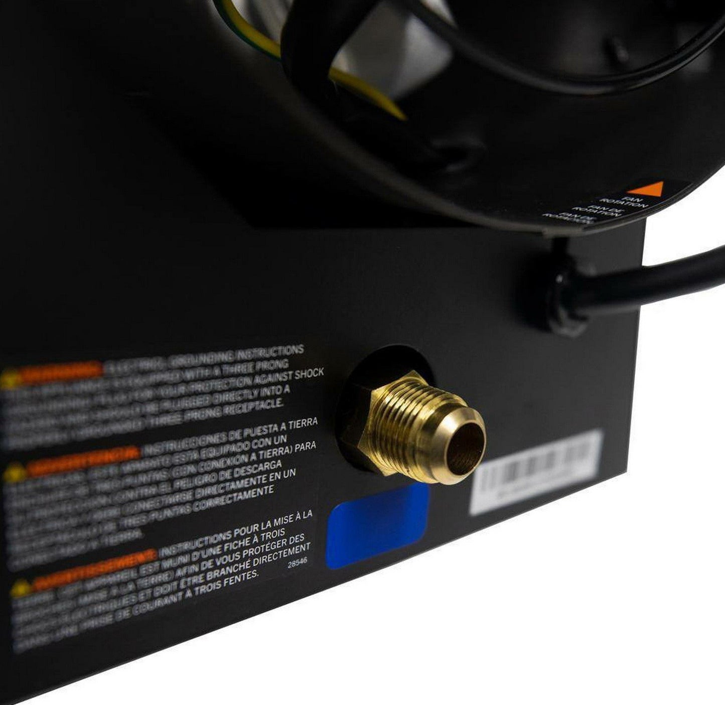 Propane LP Forced Air Heater 60,000 BTU 1,350 Sq Ft Indoor Outdoor Portable