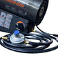 Propane LP Forced Air Heater 60,000 BTU 1,350 Sq Ft Indoor Outdoor Portable