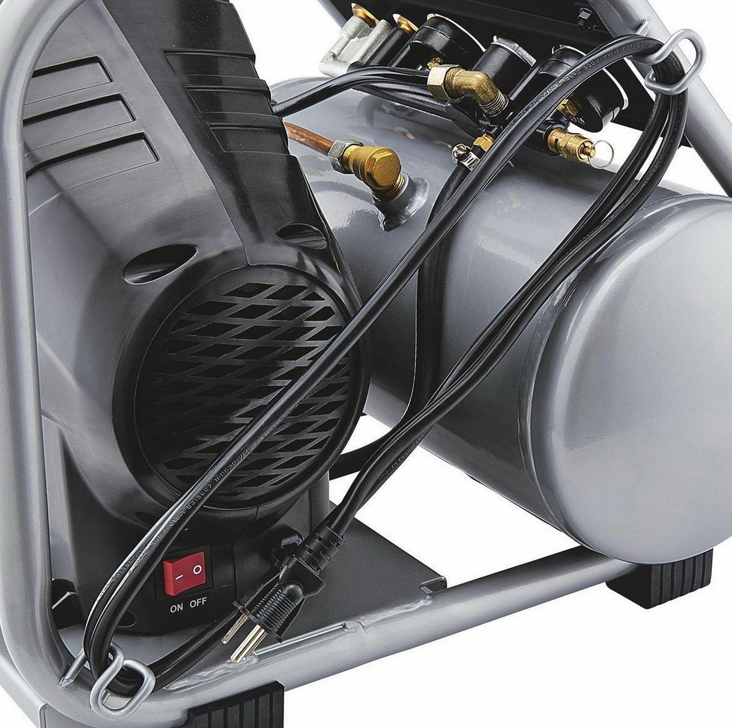 4 Gallon 200 PSI Jobsite Air Compressor High Performance Oil-Free Hand Carry