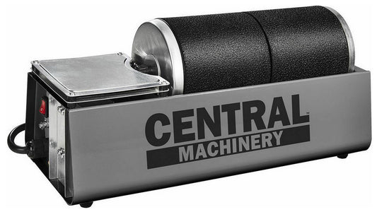 6 lb Dual Drum Rotary Rock Tumbler Low Speed for Ceramics Nut Shells Glass Beads