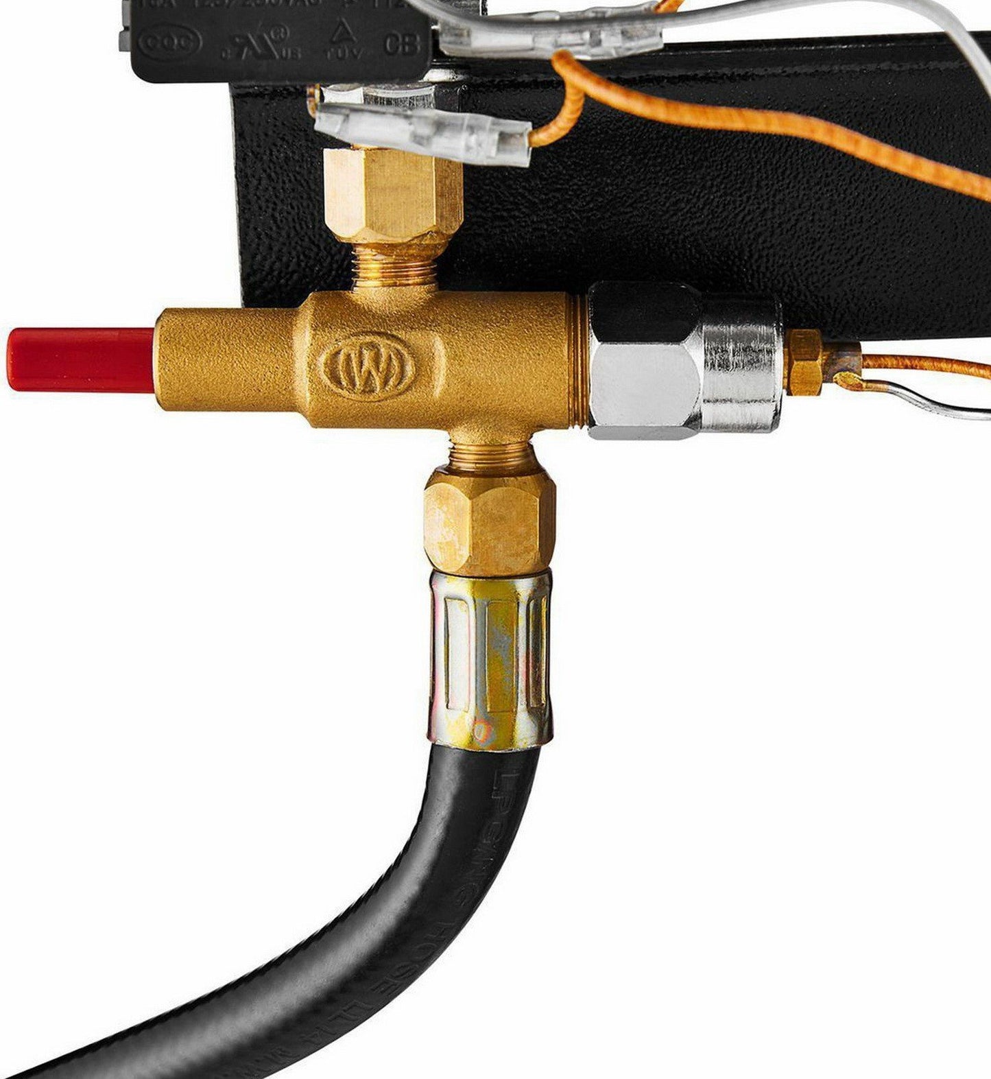 Dual Propane Tank Heater Attachment 30,000 BTU Radiant Outdoor Heat