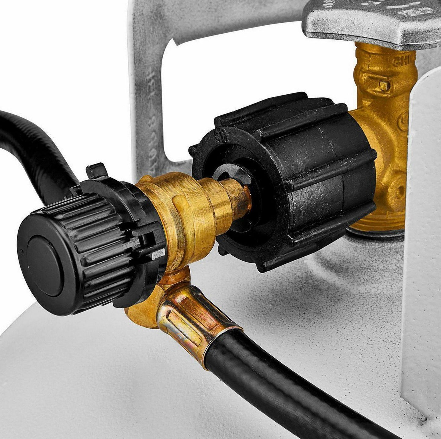 Dual Propane Tank Heater Attachment 30,000 BTU Radiant Outdoor Heat