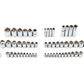 64 Piece SAE and Metric Socket Set 1/4" 3/8" 1/2" Drive 3 Ratchets