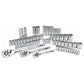66 Piece SAE and Metric Hi-Vis Socket Set 1/4" 3/8" 1/2" Drive Ratchets