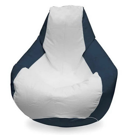 Taylor Made Teardrop Bean Bag Chair Indoor Outdoor Green or Navy Blue & White