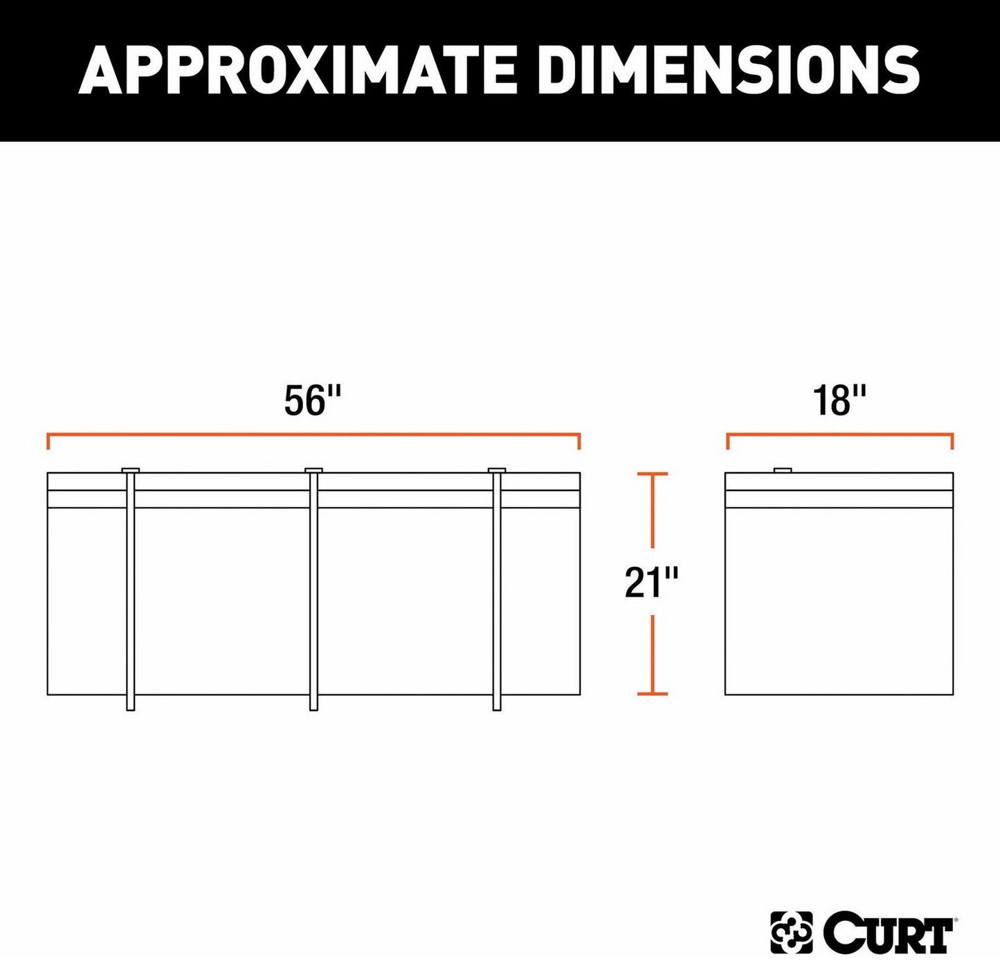 Weather Resistant Vinyl Cargo Bag Car Top Luggage Rack 56" x 18" x 21"