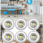 6 Peel and Stick LED Puck Lights Wireless Remote Control 100 Lumens