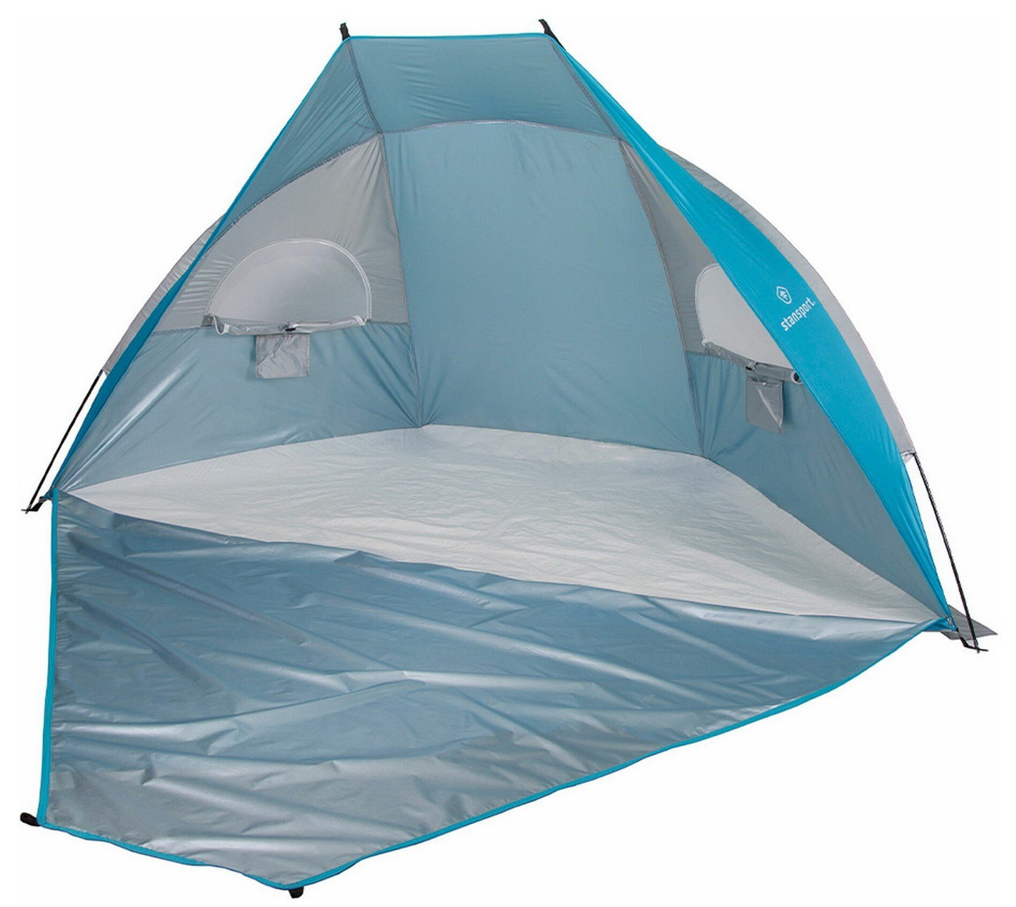 Stansport UPF 50+ Beach Cabana Wind Sun Shelter Tent with Zippered Door