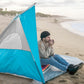 Stansport UPF 50+ Beach Cabana Wind Sun Shelter Tent with Zippered Door