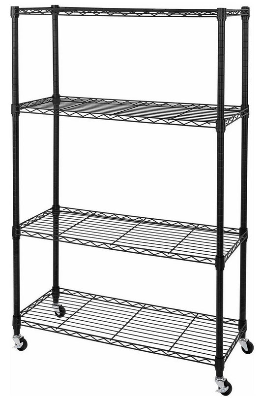 4 Tier Heavy Duty Steel Wire Shelving Storage Rack 36" x 14" x 56"