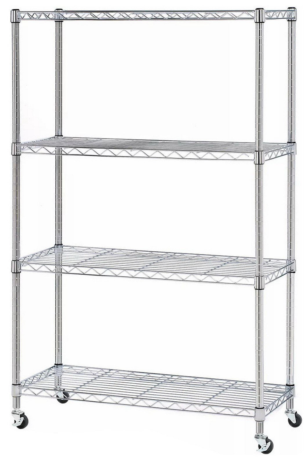 4 Tier Heavy Duty Steel Wire Shelving Storage Rack 36" x 14" x 56"