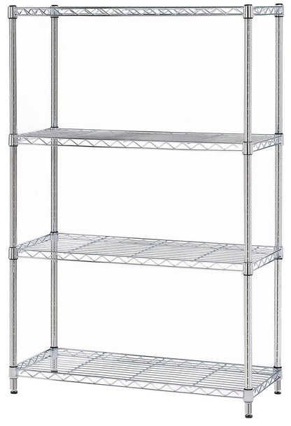 4 Tier Heavy Duty Steel Wire Shelving Storage Rack 36" x 14" x 56"
