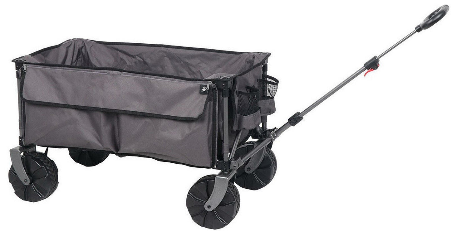 All Terrain Folding Sports Wagon Collapsible Utility Pull Cart Beach Supplies