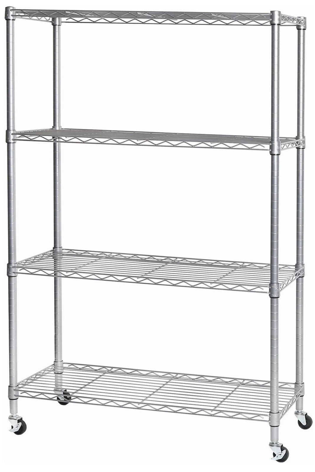 4 Tier Heavy Duty Steel Wire Shelving Storage Rack 36" x 14" x 56"