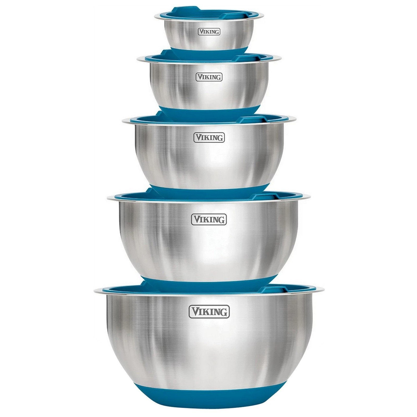 Viking 10-Piece Stainless Steel Mixing Bowl Set - Thumbnail 2