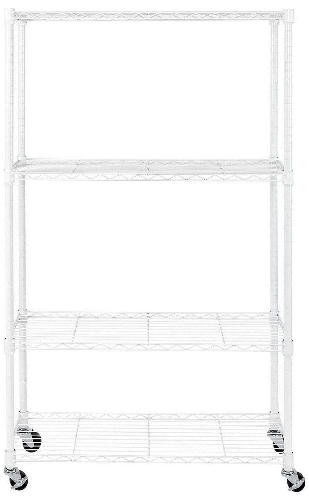4 Tier Heavy Duty Steel Wire Shelving Storage Rack 36" x 14" x 56"