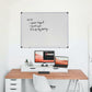 Large White Dry Erase Board 48" x 36" Melamine Aluminum Frame Wall Mountable